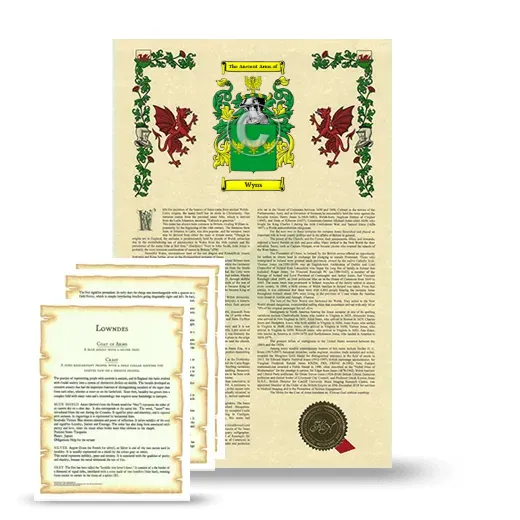 Wyns Armorial History and Symbolism package