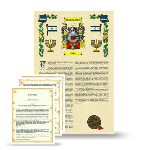 Yellen Armorial History and Symbolism package