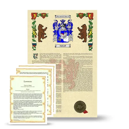 Zaitsoff Armorial History and Symbolism package