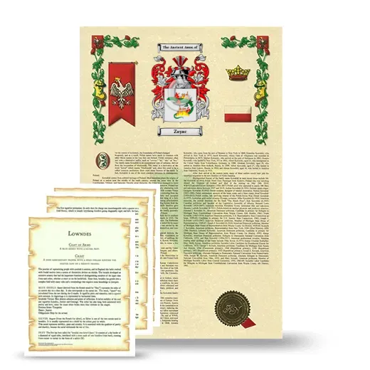 Zayac Armorial History and Symbolism package