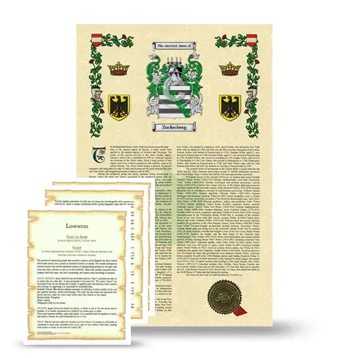 Zuckerberg Armorial History and Symbolism package