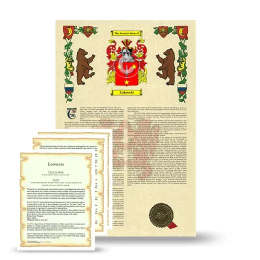 Zukovski Armorial History and Symbolism package
