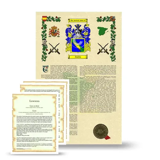 Zurita Armorial History and Symbolism package