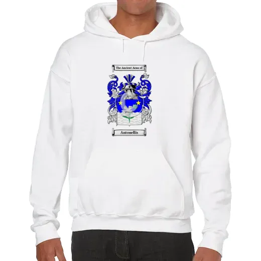 Antonellis Unisex Coat of Arms Hooded Sweatshirt