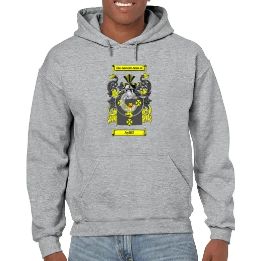 Ayliff Grey Unisex Coat of Arms Hooded Sweatshirt