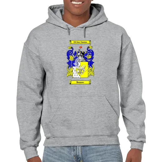 Banner Grey Unisex Coat of Arms Hooded Sweatshirt