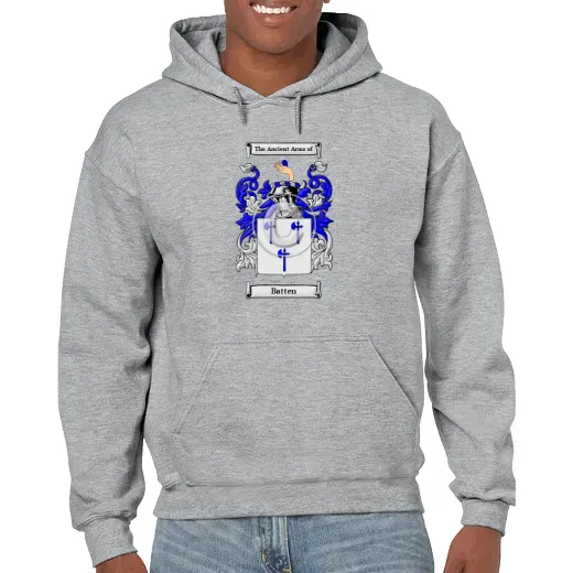 Batten Grey Unisex Coat of Arms Hooded Sweatshirt