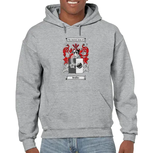 Beidler Grey Unisex Coat of Arms Hooded Sweatshirt