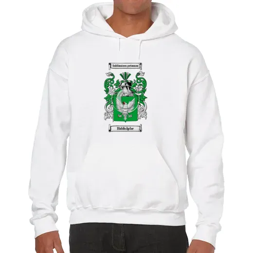 Biddulphe Unisex Coat of Arms Hooded Sweatshirt