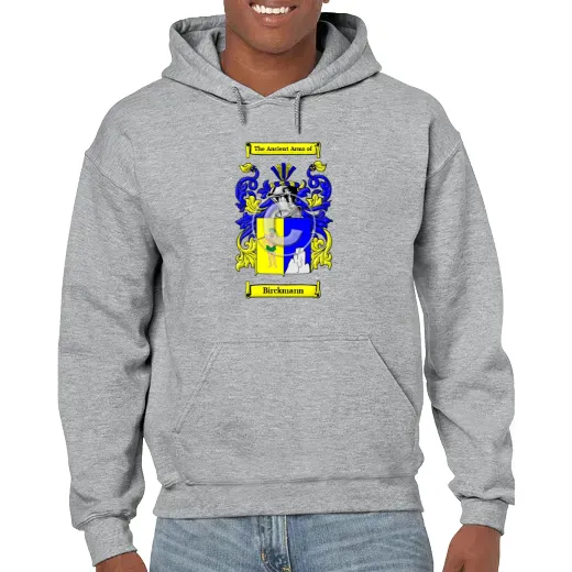 Birckmann Grey Unisex Coat of Arms Hooded Sweatshirt