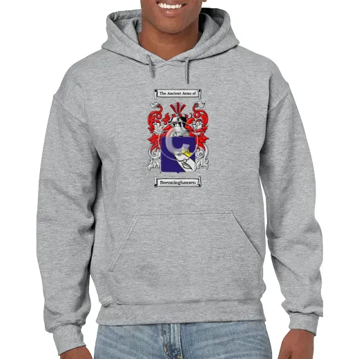 Boenninghausen Grey Unisex Coat of Arms Hooded Sweatshirt