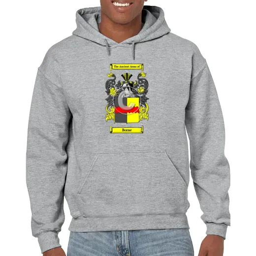 Borne Grey Unisex Coat of Arms Hooded Sweatshirt