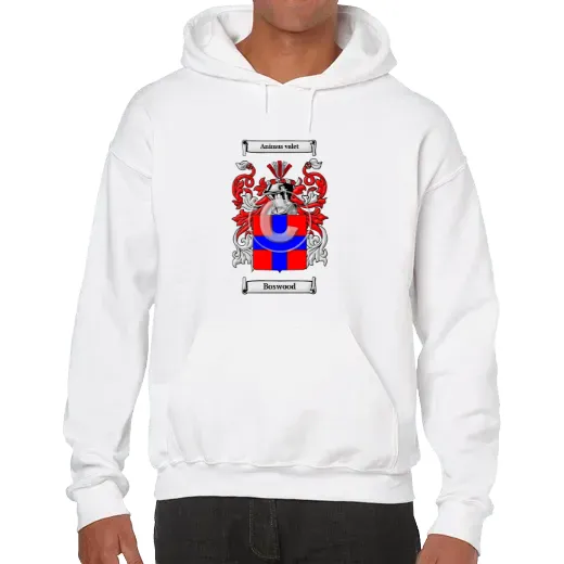 Boswood Unisex Coat of Arms Hooded Sweatshirt