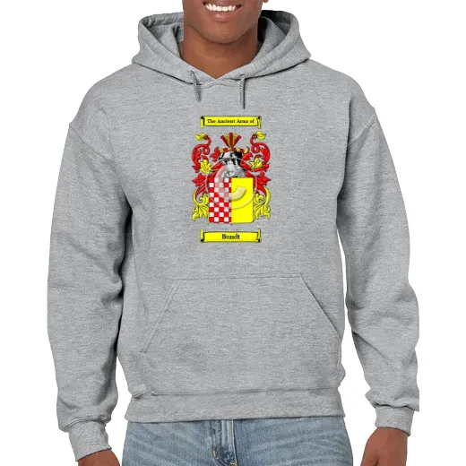 Bundt Grey Unisex Coat of Arms Hooded Sweatshirt