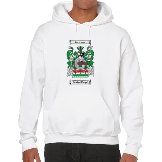 Caldwell'boyd Unisex Coat of Arms Hooded Sweatshirt