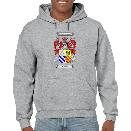 Cantu Grey Unisex Coat of Arms Hooded Sweatshirt