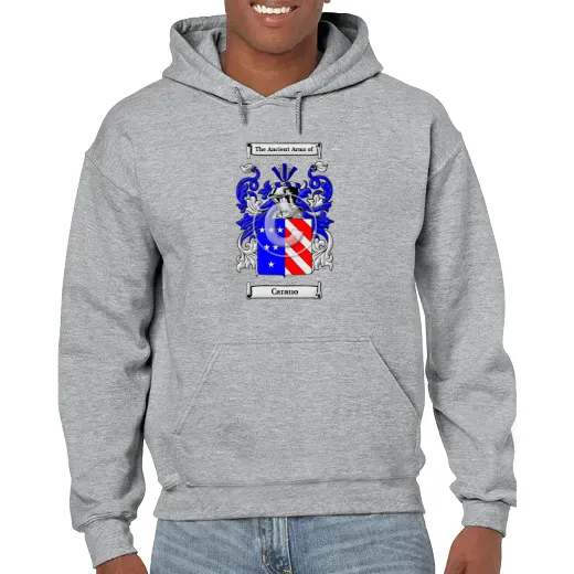 Carano Grey Unisex Coat of Arms Hooded Sweatshirt