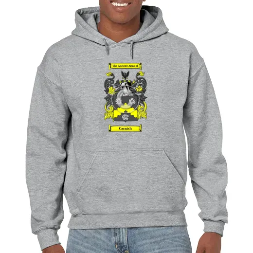 Carnish Grey Unisex Coat of Arms Hooded Sweatshirt