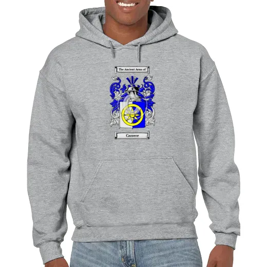 Carrere Grey Unisex Coat of Arms Hooded Sweatshirt