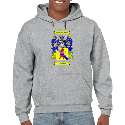 Chiarenza Grey Unisex Coat of Arms Hooded Sweatshirt