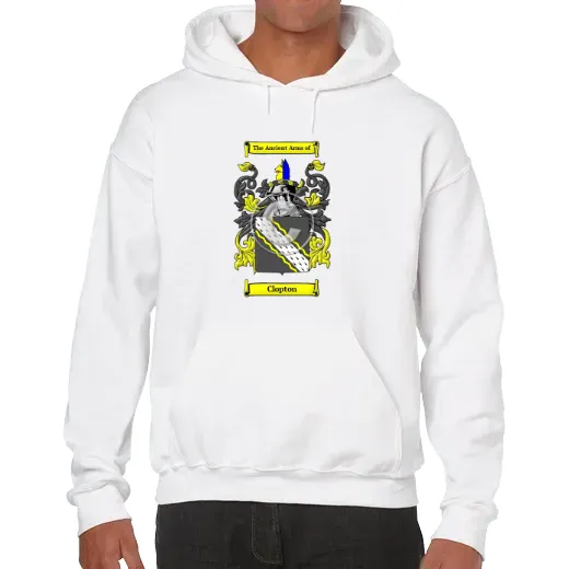 Clopton Unisex Coat of Arms Hooded Sweatshirt