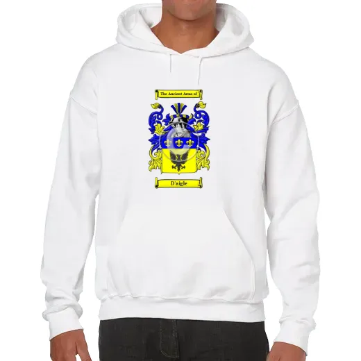 D'aigle Unisex Coat of Arms Hooded Sweatshirt