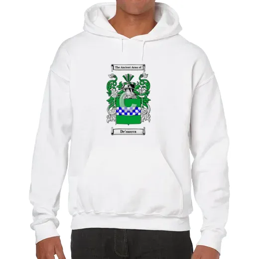 De'marca Unisex Coat of Arms Hooded Sweatshirt