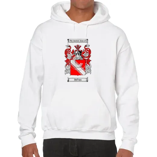 Del'vas Unisex Coat of Arms Hooded Sweatshirt