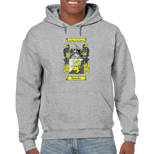Dismukes Grey Unisex Coat of Arms Hooded Sweatshirt