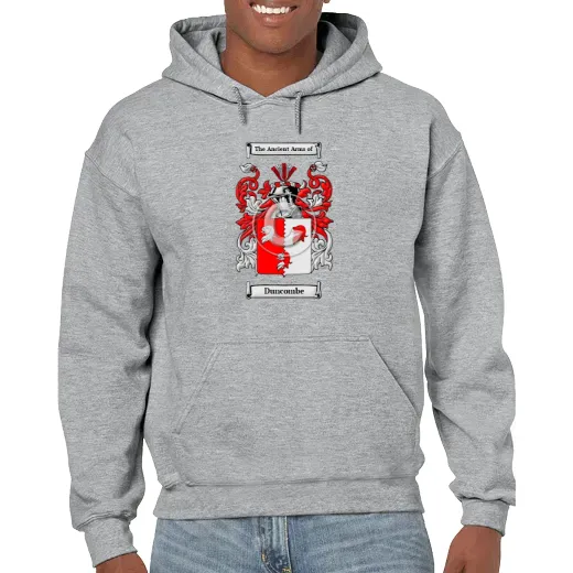 Duncombe Grey Unisex Coat of Arms Hooded Sweatshirt