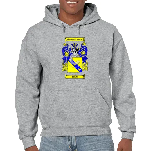 Ebner Grey Unisex Coat of Arms Hooded Sweatshirt
