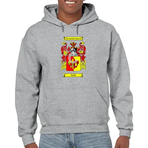 Ecely Grey Unisex Coat of Arms Hooded Sweatshirt