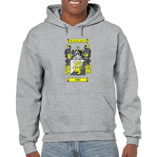 Eddis Grey Unisex Coat of Arms Hooded Sweatshirt