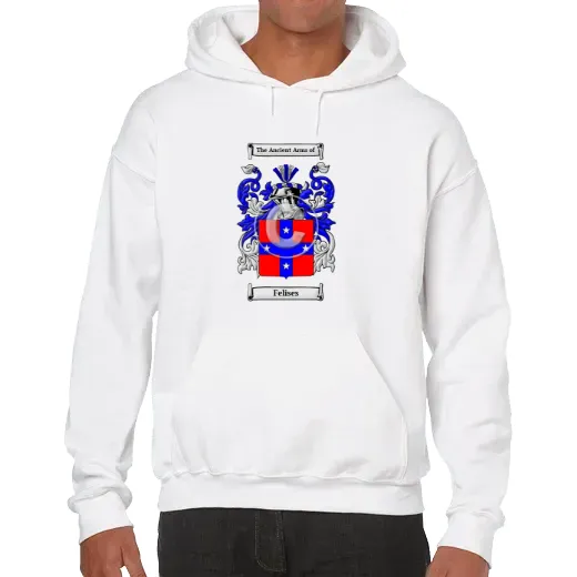 Felises Unisex Coat of Arms Hooded Sweatshirt