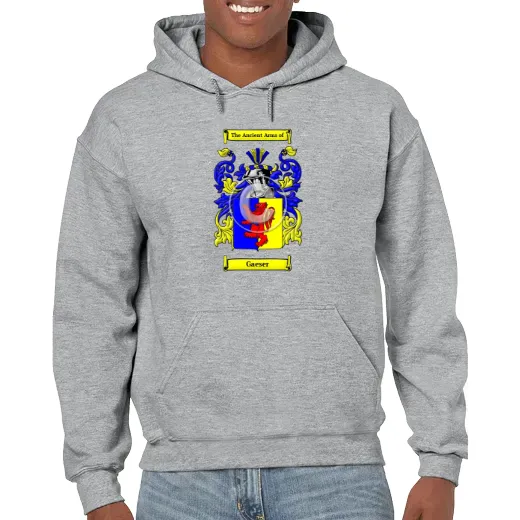 Gaeser Grey Unisex Coat of Arms Hooded Sweatshirt