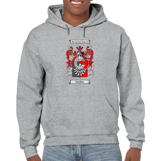 Gardner Grey Unisex Coat of Arms Hooded Sweatshirt