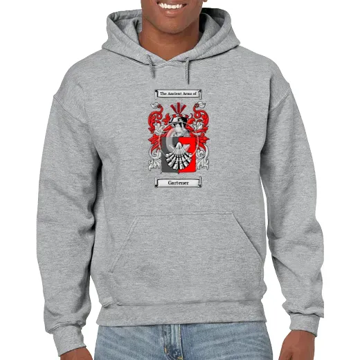 Gartener Grey Unisex Coat of Arms Hooded Sweatshirt