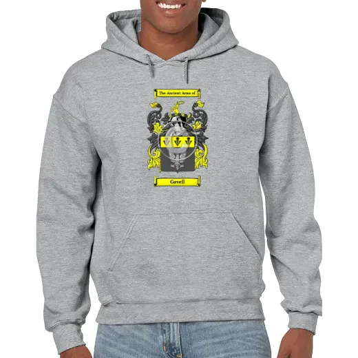 Gavell Grey Unisex Coat of Arms Hooded Sweatshirt