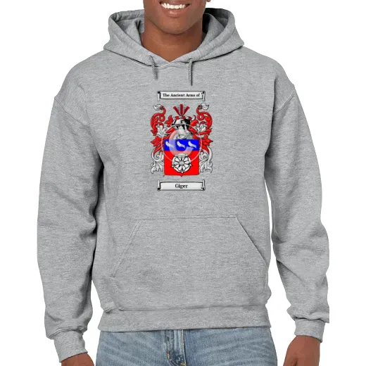Giger Grey Unisex Coat of Arms Hooded Sweatshirt