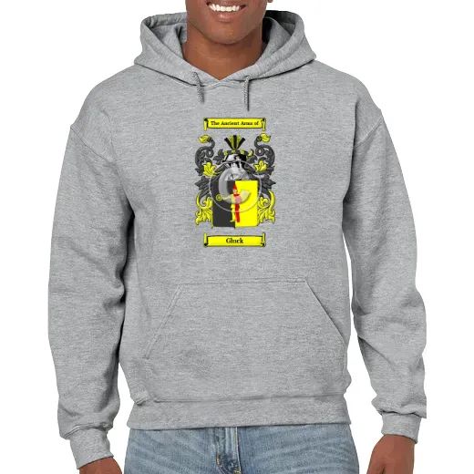 Gluck Grey Unisex Coat of Arms Hooded Sweatshirt