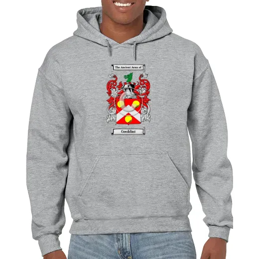 Gouldint Grey Unisex Coat of Arms Hooded Sweatshirt