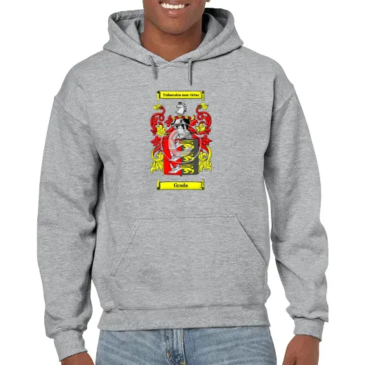 Grada Grey Unisex Coat of Arms Hooded Sweatshirt