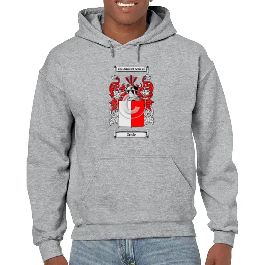 Grole Grey Unisex Coat of Arms Hooded Sweatshirt