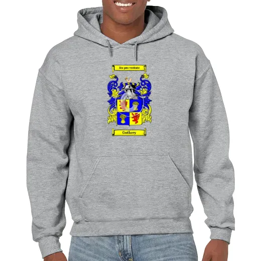 Guthrey Grey Unisex Coat of Arms Hooded Sweatshirt