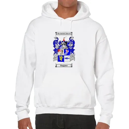 Haggans Unisex Coat of Arms Hooded Sweatshirt