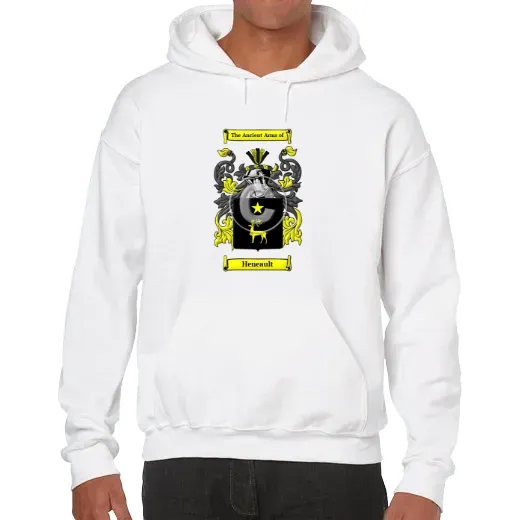 Heneault Unisex Coat of Arms Hooded Sweatshirt