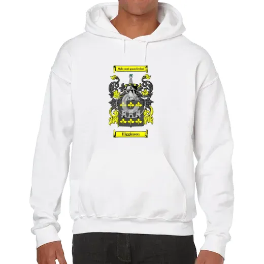 Higginson Unisex Coat of Arms Hooded Sweatshirt