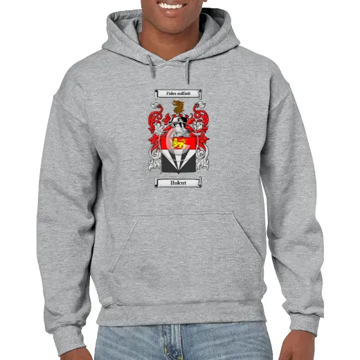 Holcut Grey Unisex Coat of Arms Hooded Sweatshirt