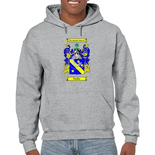 Hooley Grey Unisex Coat of Arms Hooded Sweatshirt