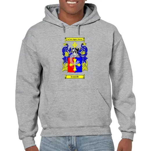 Ironside Grey Unisex Coat of Arms Hooded Sweatshirt
